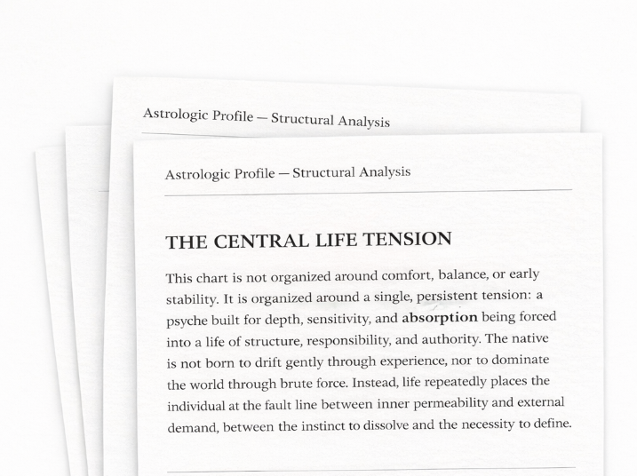 Astrologic Profile — Structural Analysis sample pages